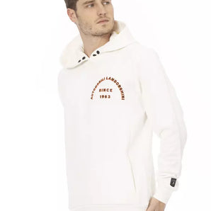 Automobili Lamborghini White Cotton Men Sweater