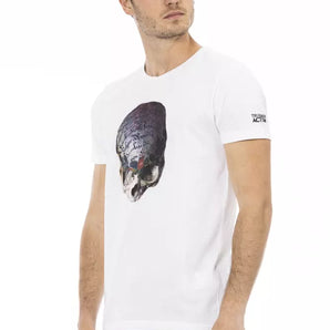 Trussardi Action White Cotton Men T-Shirt