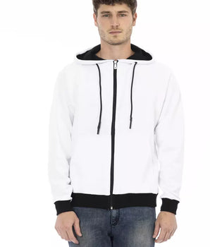 Baldinini Trend Jersey de hombre de algodón blanco