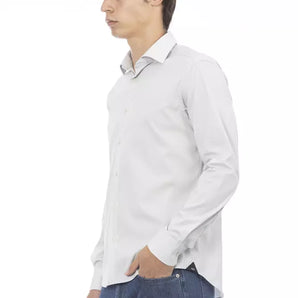 Baldinini Trend Gray Cotton Men Shirt