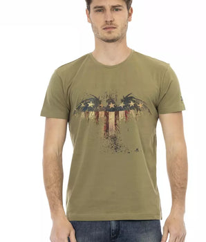 Trussardi Action Green Cotton Men's T-Shirt