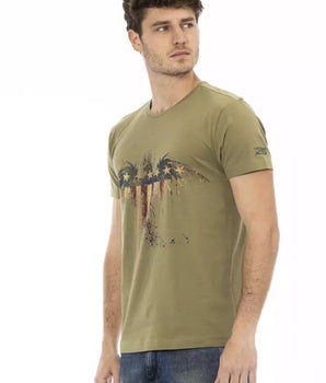 Trussardi Action Green Cotton Men's T-Shirt