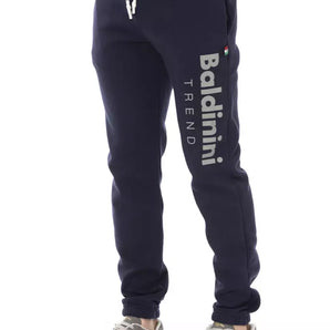 Baldinini Trend Blue Cotton Men Sport Pant