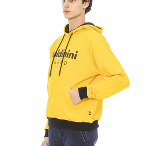 Baldinini Trend Yellow Cotton Men Hoodie