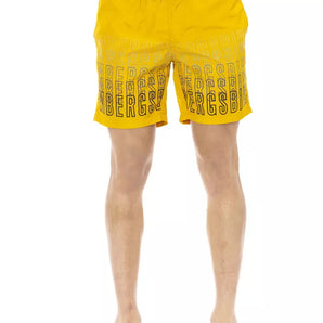 Bikkembergs Yellow Polyester Men Swim Short