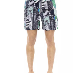 Bikkembergs Multicolor Polyester Men Swim Short