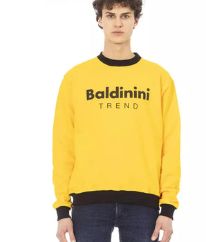 Baldinini Trend Yellow Cotton Men Sweater