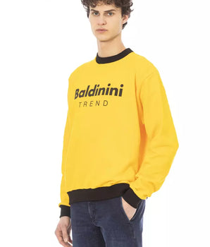 Baldinini Trend Yellow Cotton Men Sweater