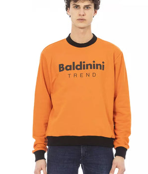Baldinini Trend Orange Cotton Men Sweater
