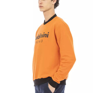 Baldinini Trend Orange Cotton Men Sweater