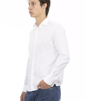 Camisa Baldinini Trend de algodón blanco para hombre