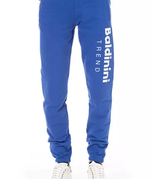 Baldinini Trend Blue Cotton Men Sport Pant