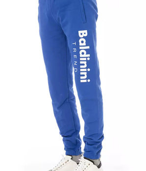 Baldinini Trend Blue Cotton Men Sport Pant