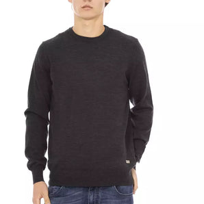 Baldinini Trend Gray Fabric Men Sweater