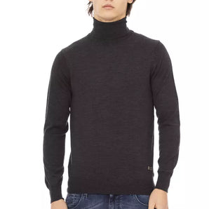 Baldinini Trend Gray Fabric Men Sweater