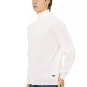 Baldinini Trend White Fabric Men Sweater