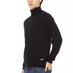 Baldinini Trend Black Fabric Men Sweater