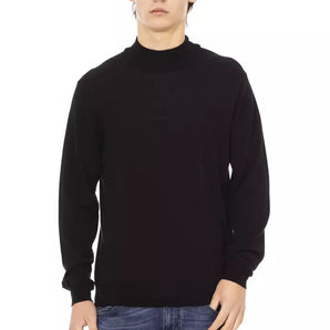 Baldinini Trend Black Fabric Men Sweater