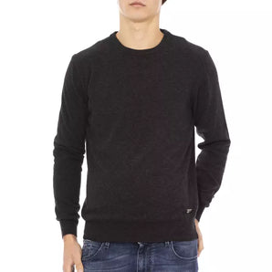 Baldinini Trend Black Wool Men Sweater