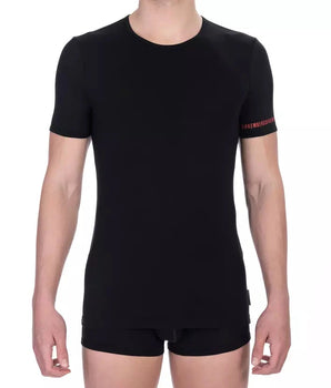 Bikkembergs Black Cotton Men's T-Shirt Bikkembergs 