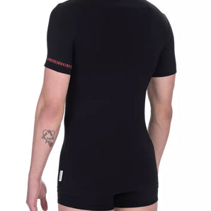 Bikkembergs Sleek Bi-Pack de camisetas con cuello redondo en negro