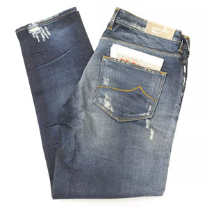 Jacob Cohen Elegantes jeans de pierna recta con elegantes rasgaduras