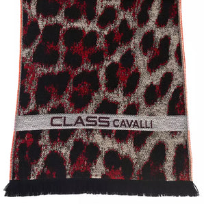 Cavalli Class Borgoña Animalier Fantasy Logo Pañuelo