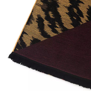 Cavalli Class Brown Wool Men Scarf