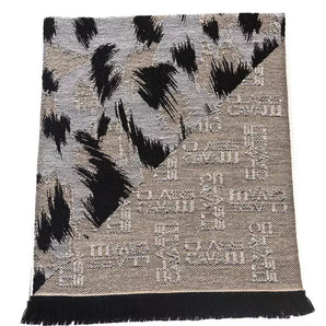 Cavalli Class Beige Wool Unisex Scarf