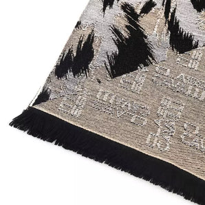 Cavalli Class Beige Wool Unisex Scarf