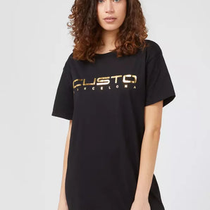 Camiseta extragrande de algodón elegante con estampado frontal llamativo de Custo Barcelona