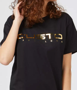 Custo Barcelona Black Cotton Women T-Shirt