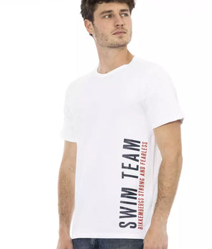 Bikkembergs White Cotton Men T-Shirt