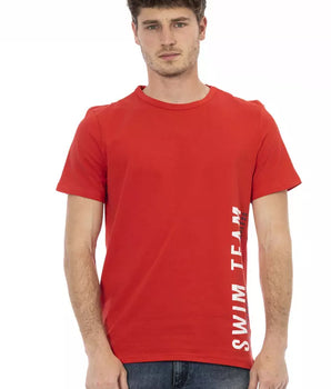 Bikkembergs Red Cotton Men T-Shirt