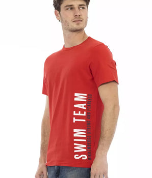 Bikkembergs Red Cotton Men T-Shirt