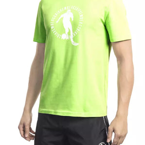 Bikkembergs Green Cotton Men T-Shirt