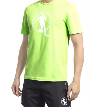 Bikkembergs Green Cotton Men T-Shirt