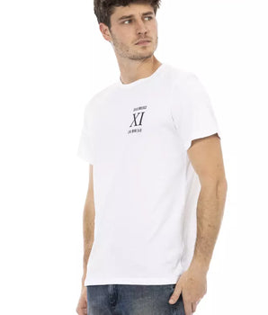 Bikkembergs Camiseta elegante blanca con estampado frontal