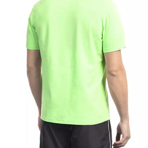 Bikkembergs Green Cotton Men T-Shirt