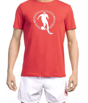 Bikkembergs Red Cotton Men T-Shirt