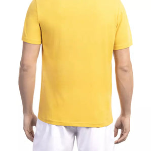 Bikkembergs Yellow Cotton Men T-Shirt