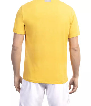 Bikkembergs Yellow Cotton Men T-Shirt