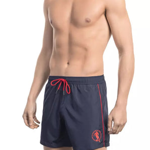 Bikkembergs Blue Polyester Men Swim Short