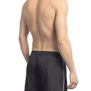 Bikkembergs Black Polyester Men Swim Short