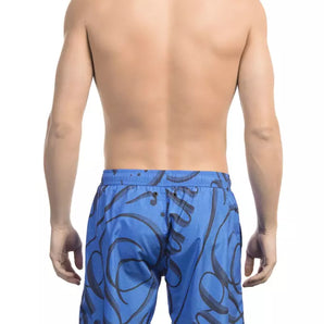 Bikkembergs Blue Polyester Men Swim Short