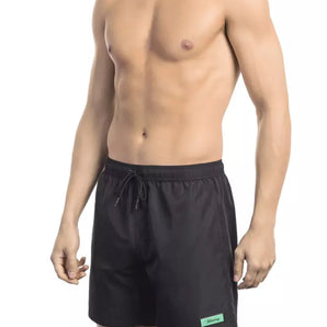 Bikkembergs Black Polyester Men Swim Short