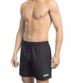 Bikkembergs Black Polyester Men Swim Short