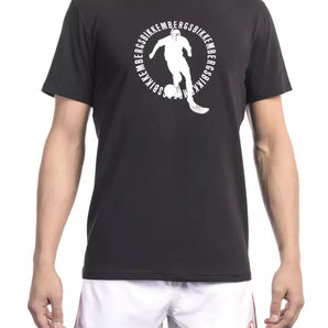 Bikkembergs Black Cotton Men T-Shirt