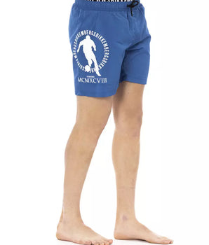 Bikkembergs Blue Polyester Men Swim Short