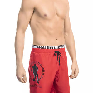 Bikkembergs Chic Layered Drawstring Swim Shorts